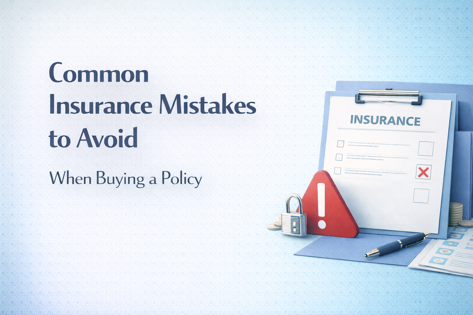 Common Insurance Mistakes to Avoid When Buying a Policy